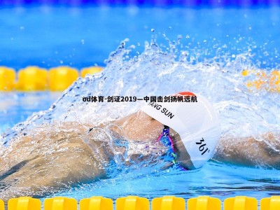 od体育-剑证2019—中国击剑扬帆远航